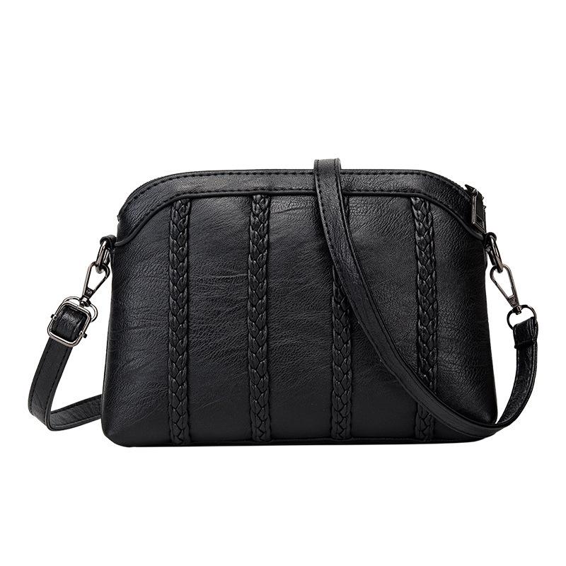 Multifunctional Double Layer Woven Handbag - Cable