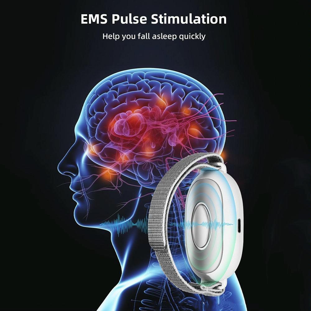 Smart Handheld Sleep Meter Ems Pulse Sleep Aid - Green 7