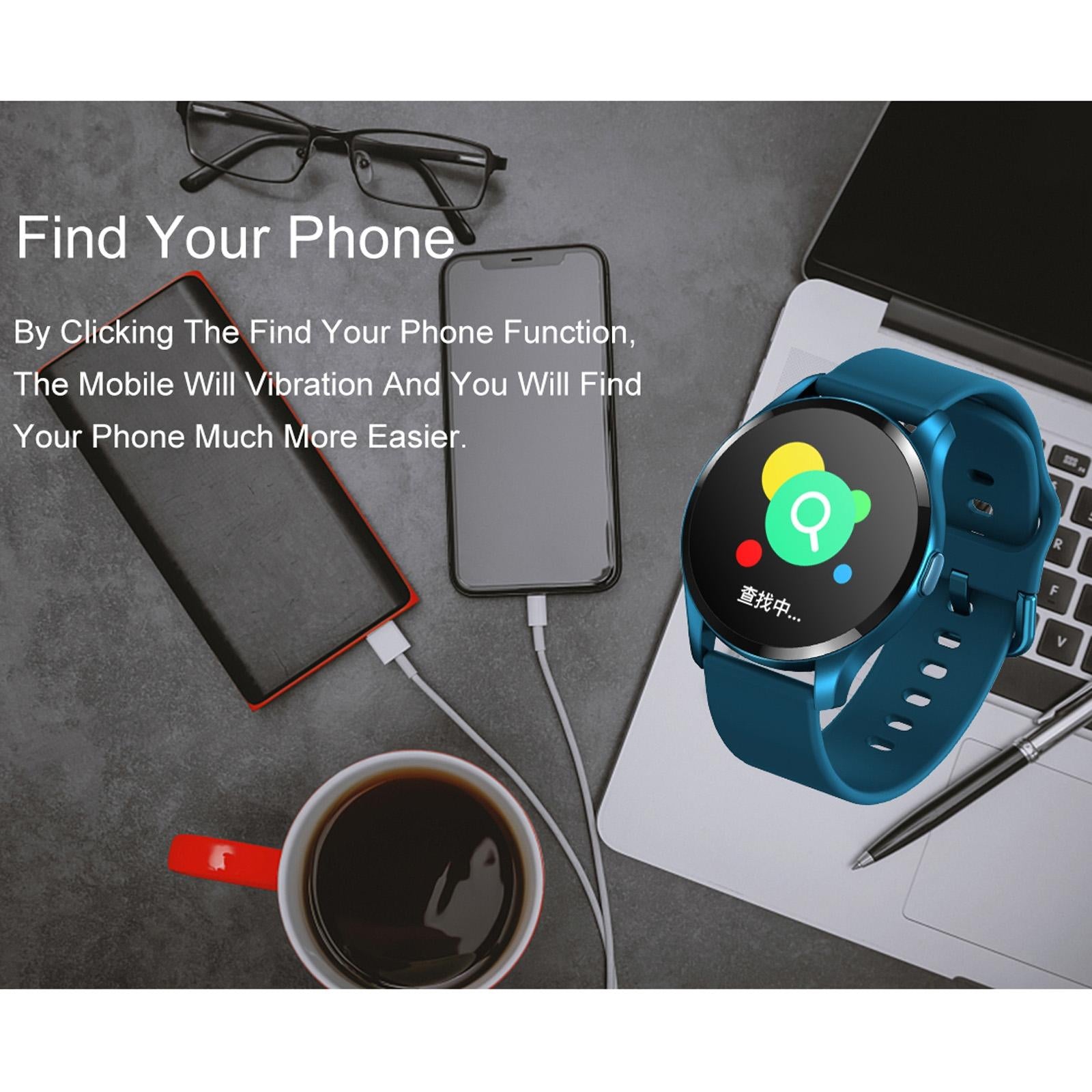 1.28 Inch Tft Colour Screen Ip67 Waterproof Smart Watch Support Body Temperature Monitoring / Sleep Monitoring / Heart Rate Monitoring - Grey 9