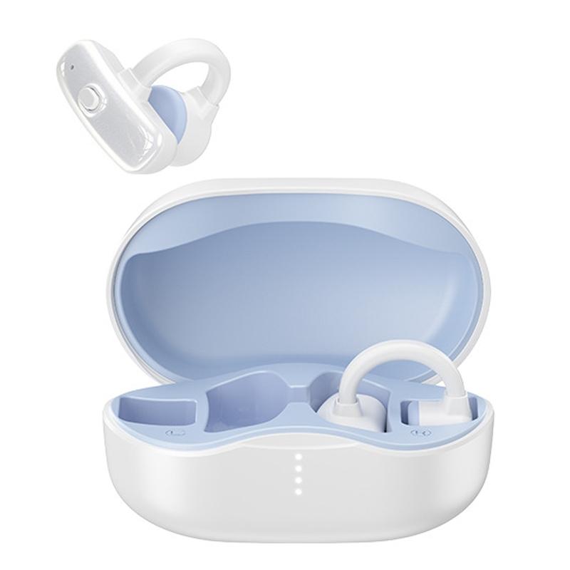 Wireless Bone Conduction Earphones - Openbuds Clip-on for Sports - White 11