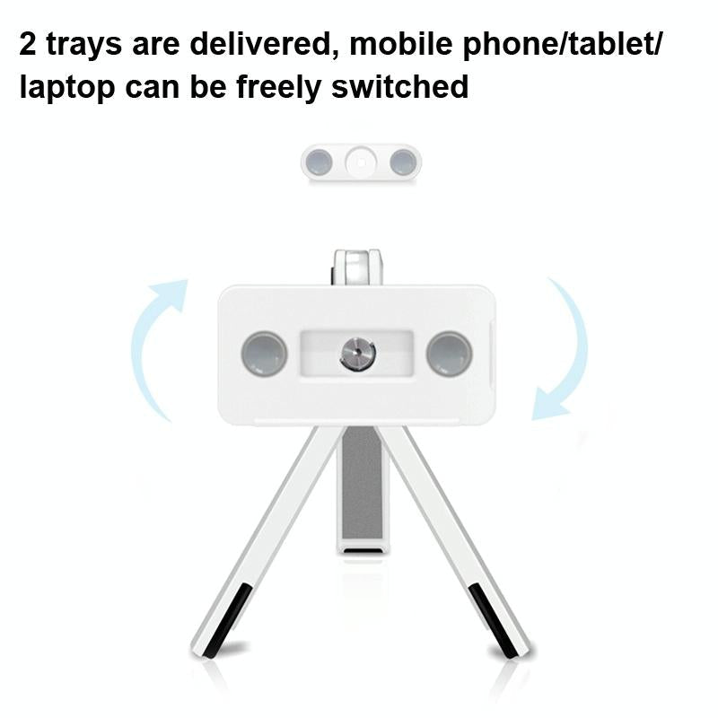 Portable Laptop and Tablet Stand - Foldable - White 6