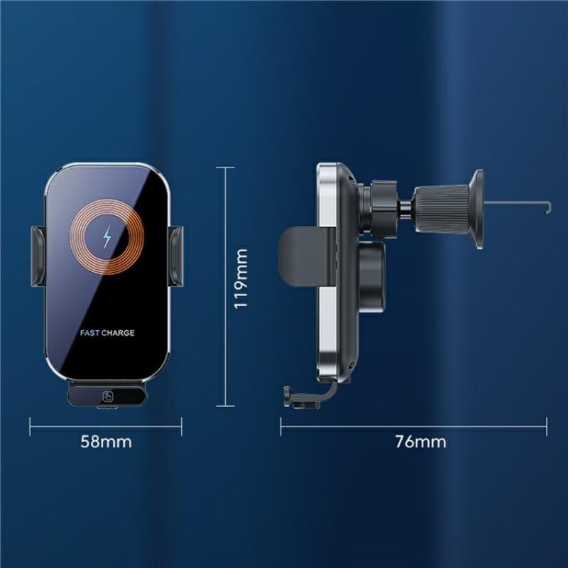 Intelligent Wireless Car Vent Charger - 66w High Power - Tarnish 9