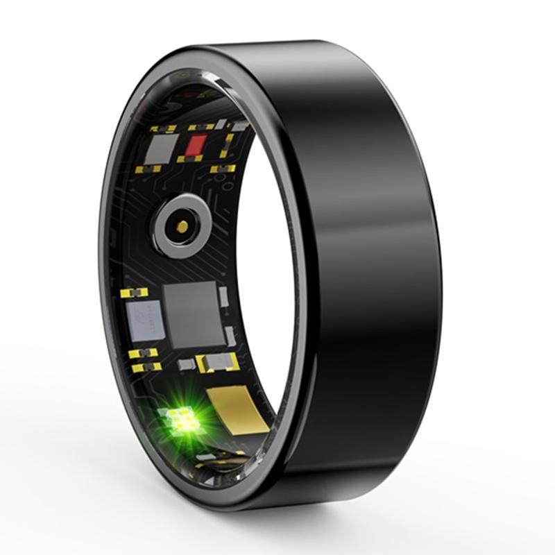 Smart Ring With Heart Rate Blood Oxygen Sleep & Sports Modes - Size 13 - Gold 13