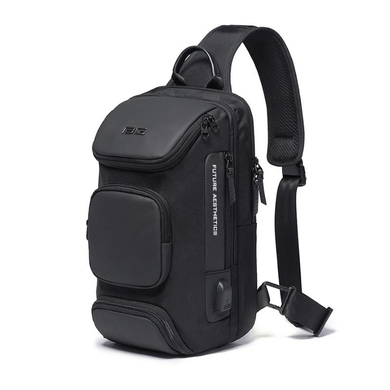 Stylish Men Crossbody Bag Versatile And Durable - Grey 3