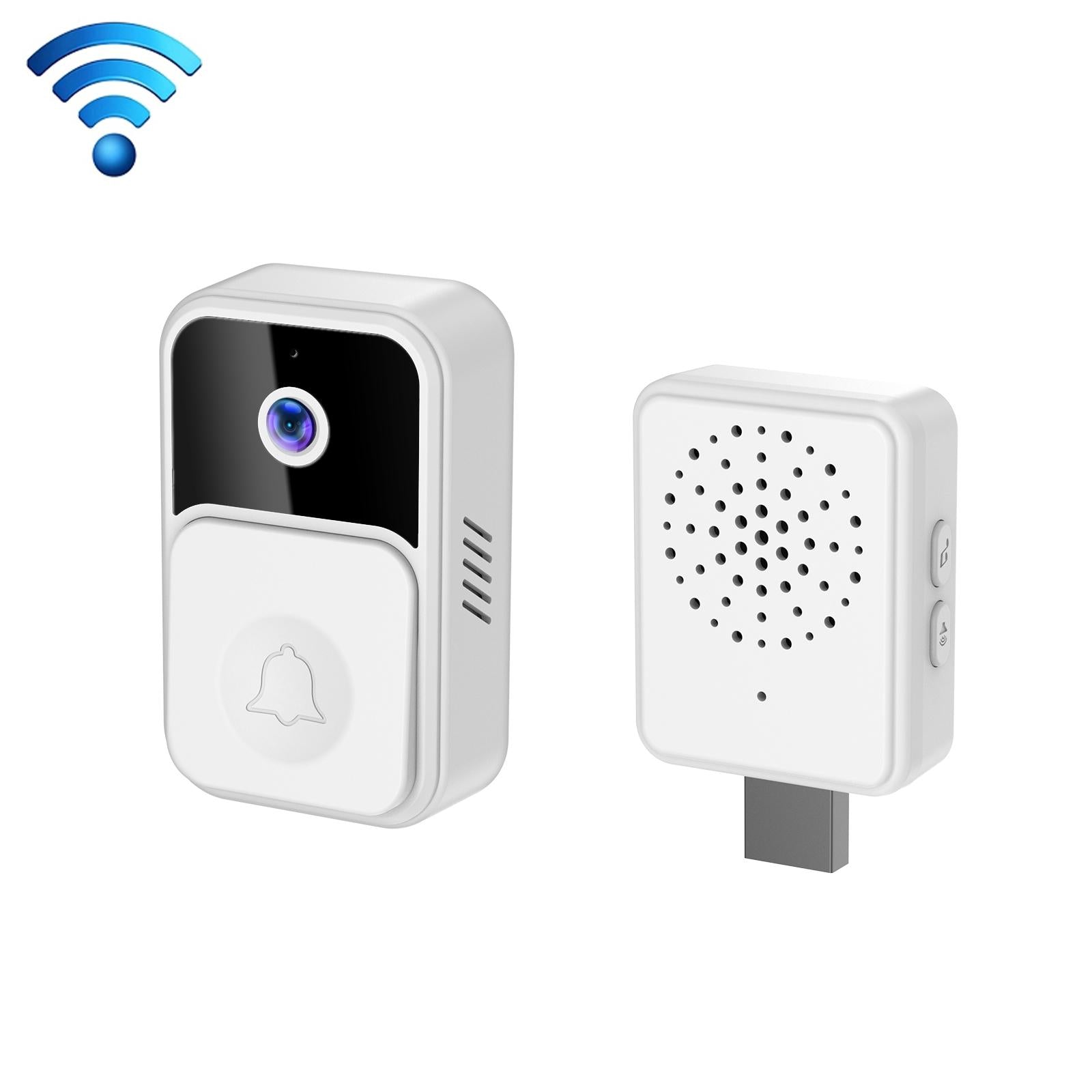 Wireless Smart Video Doorbell - 90 Degree Wide Angle - White 10
