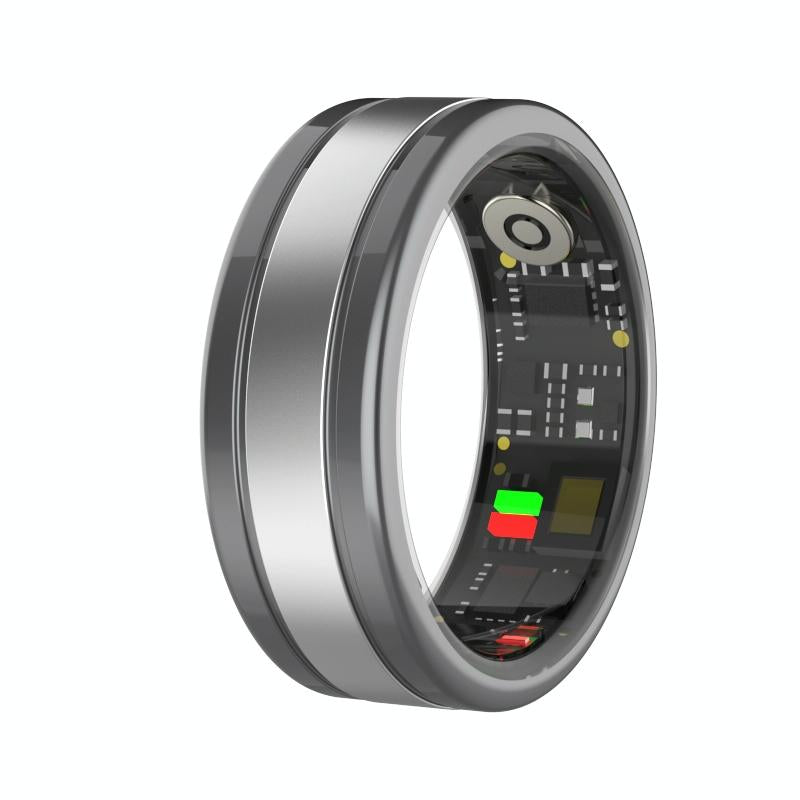 Smart Ring With Heart Rate Blood Oxygen Sleep Tracking - R18 Size 9 - Gold 13