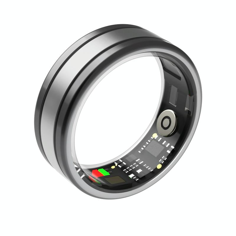 Smart Ring With Heart Rate Blood Oxygen Sleep Tracking - R18 Size 9 - Gold 15