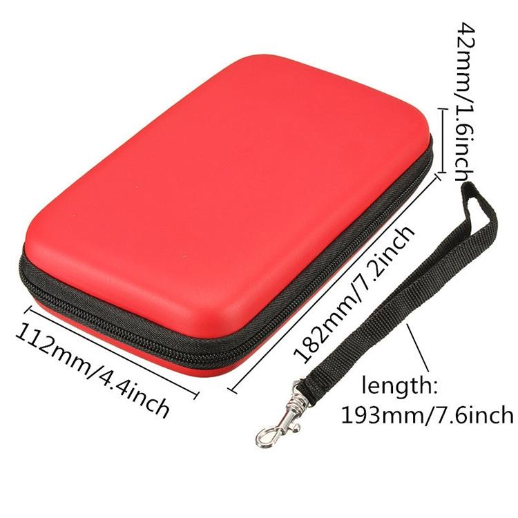 3ds Xl Protective Eva Case - Durable and Stylish - Red 4