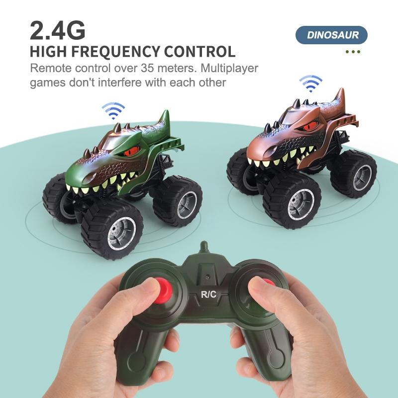 Remote Control Dinosaur Climbing Car - 2.4g - Brown 4