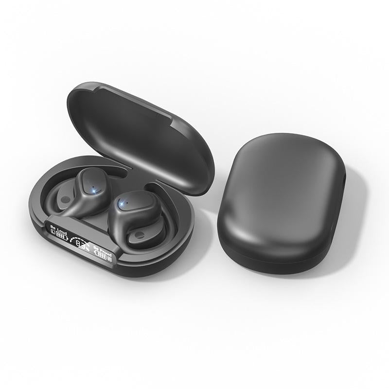 Waterproof Wireless Sports Bluetooth Earphones with Led Display - Black 3