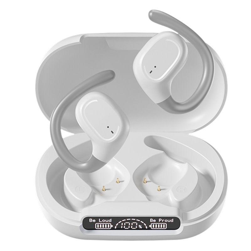 Waterproof Wireless Sports Bluetooth Earphones with Led Display - Black 11