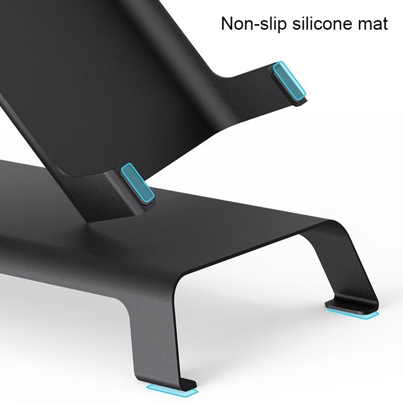 White Monitor Riser Bracket - Space-saving 5