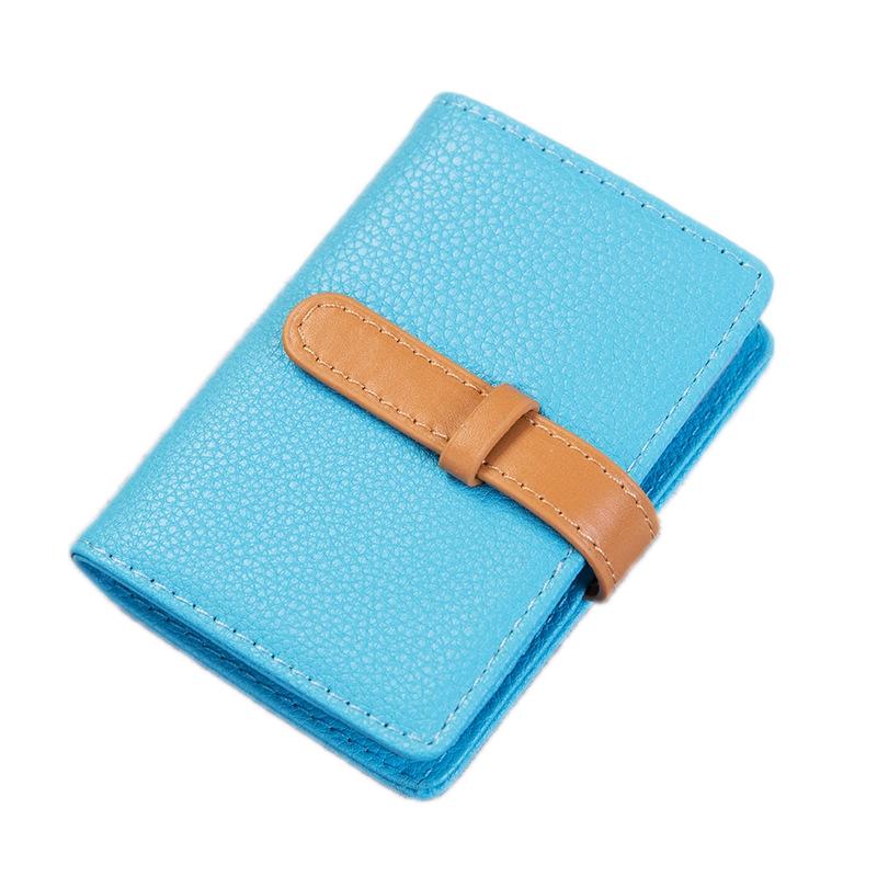Portable Pu Leather Card Holder - Business & Credit Cards - Yellow 8