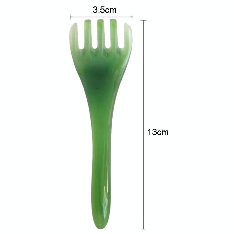 Stress-Reducing Massage Comb 5 Claws Meridian Therapy - Yellow 4