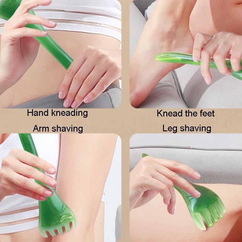 Stress-Reducing Massage Comb 5 Claws Meridian Therapy - Yellow 6