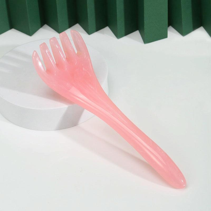 Stress-Reducing Massage Comb 5 Claws Meridian Therapy - Yellow 9