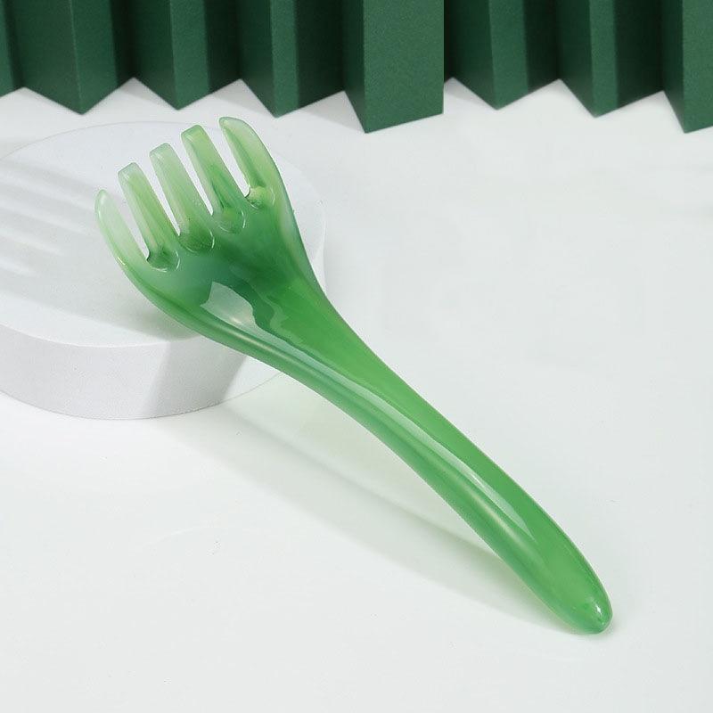 Stress-Reducing Massage Comb 5 Claws Meridian Therapy - Yellow 10