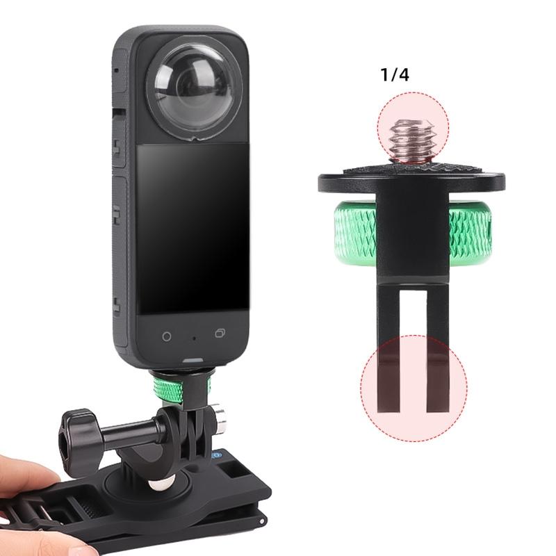 Universal 1 / 4 Inch Screw Action Camera Adapter - Adjustable - Green Black 5