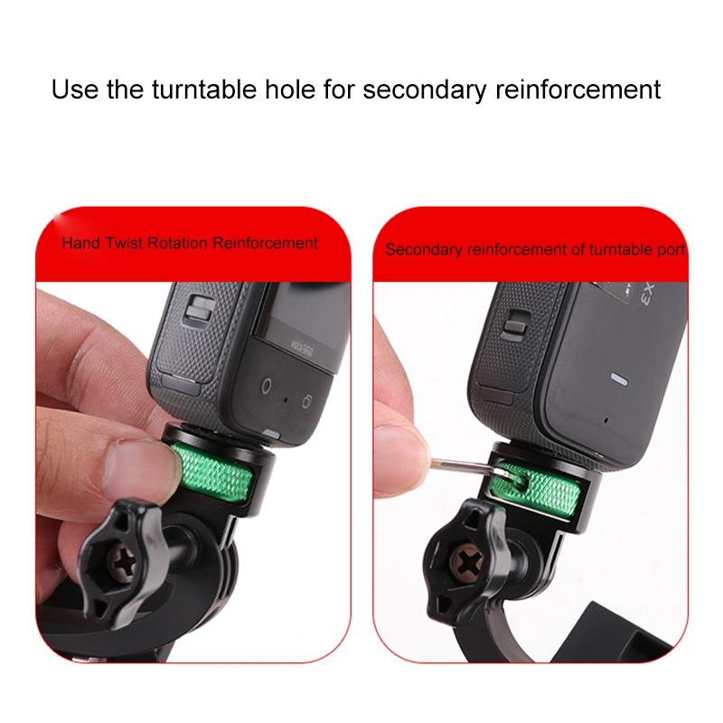 Universal 1 / 4 Inch Screw Action Camera Adapter - Adjustable - Green Black 7