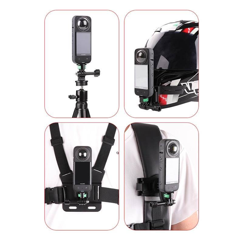 Universal 1 / 4 Inch Screw Action Camera Adapter - Adjustable - Green Black 9