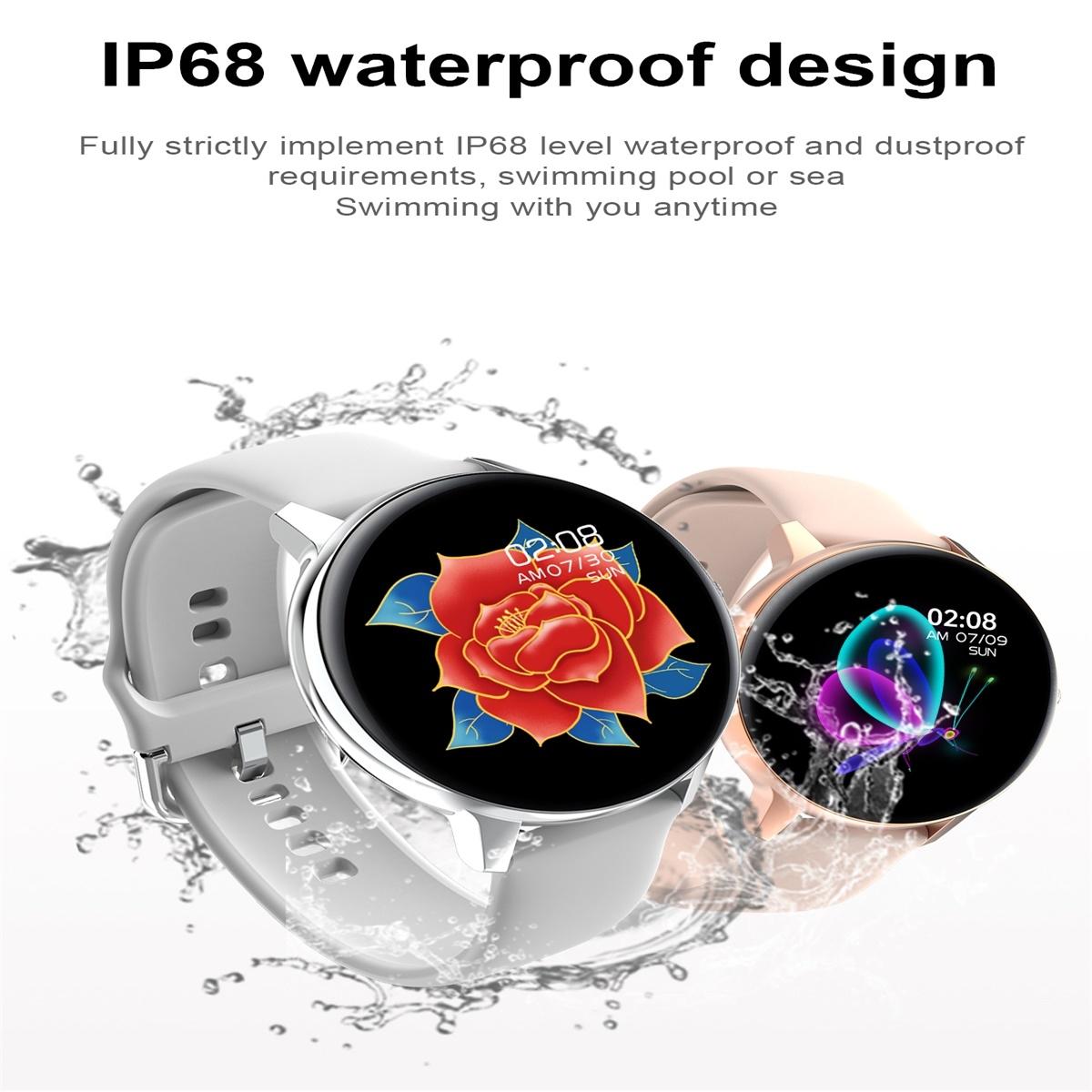 Smart Watch With Ip68 Waterproofing And Health Monitoring - Silver 8