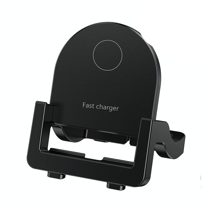 15W Vertical Wireless Fast Charger With Phone Holder - White 8
