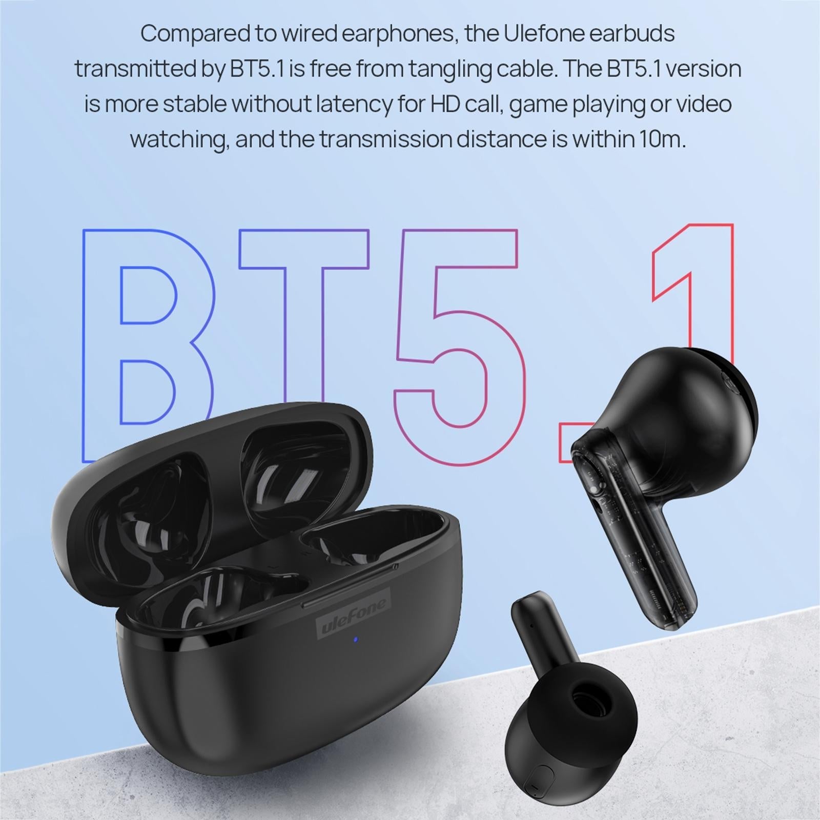 Ulefone True Wireless Bluetooth Earbuds - Tws - Black 4