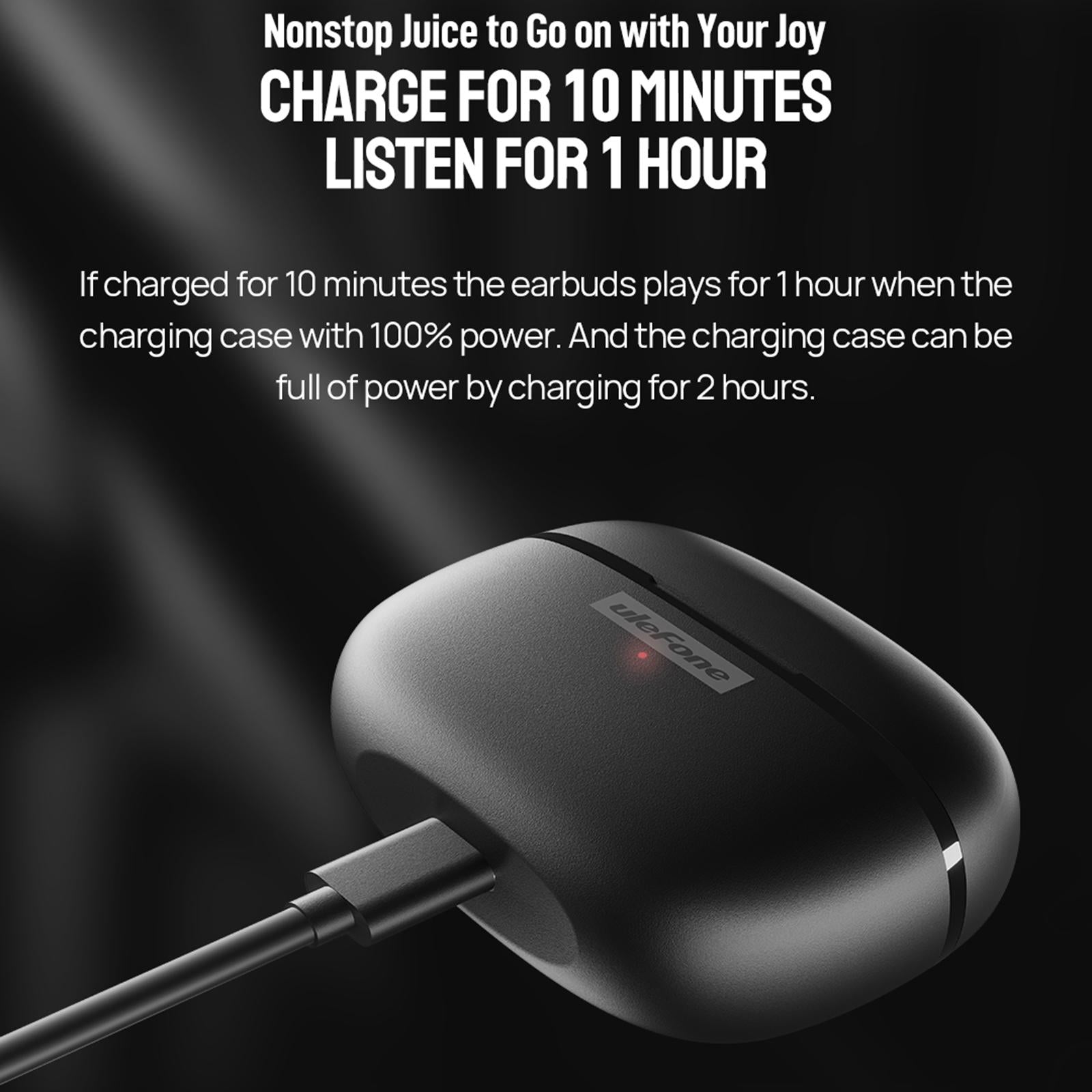 Ulefone True Wireless Bluetooth Earbuds - Tws - Black 5