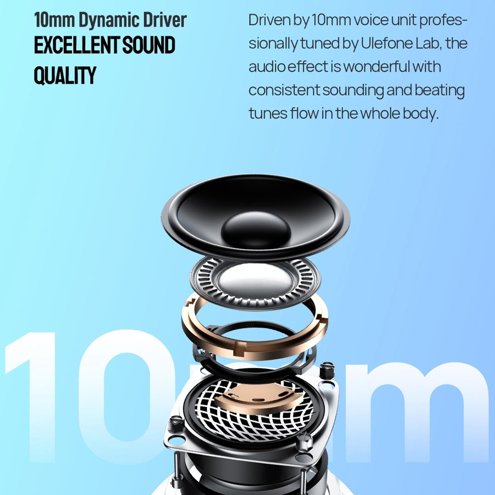 Ulefone True Wireless Bluetooth Earbuds - Tws - Black 6