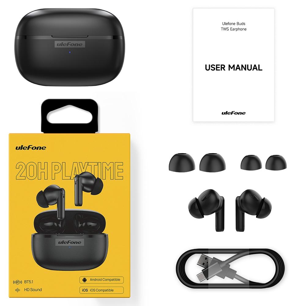 Ulefone True Wireless Bluetooth Earbuds - Tws - Black 11