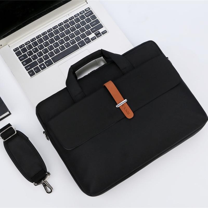 13-13.3 Inch Multifunctional Laptop Bag - Durable Shoulder & Handheld Design - Gray 9