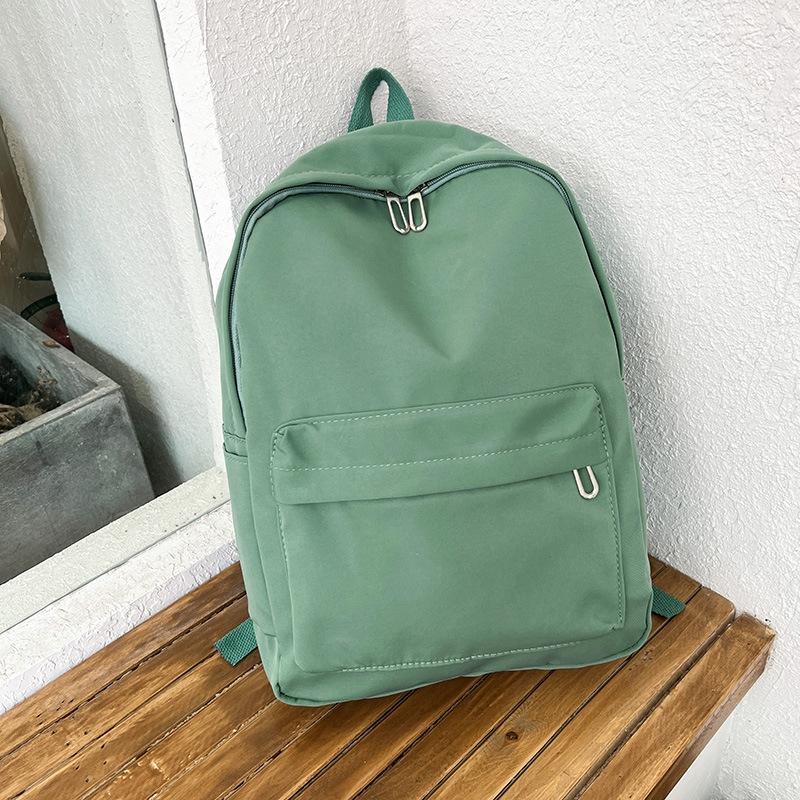 Simple Women Travel Backpack Solid Colour - Green