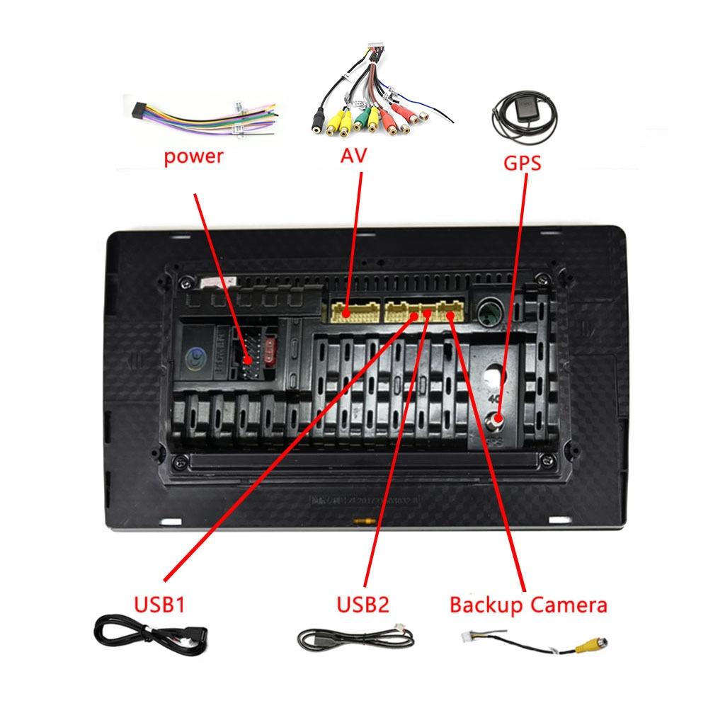 9 Inch Android Carplay Navigation 1 + 32G Screen With Ahd Camera 10