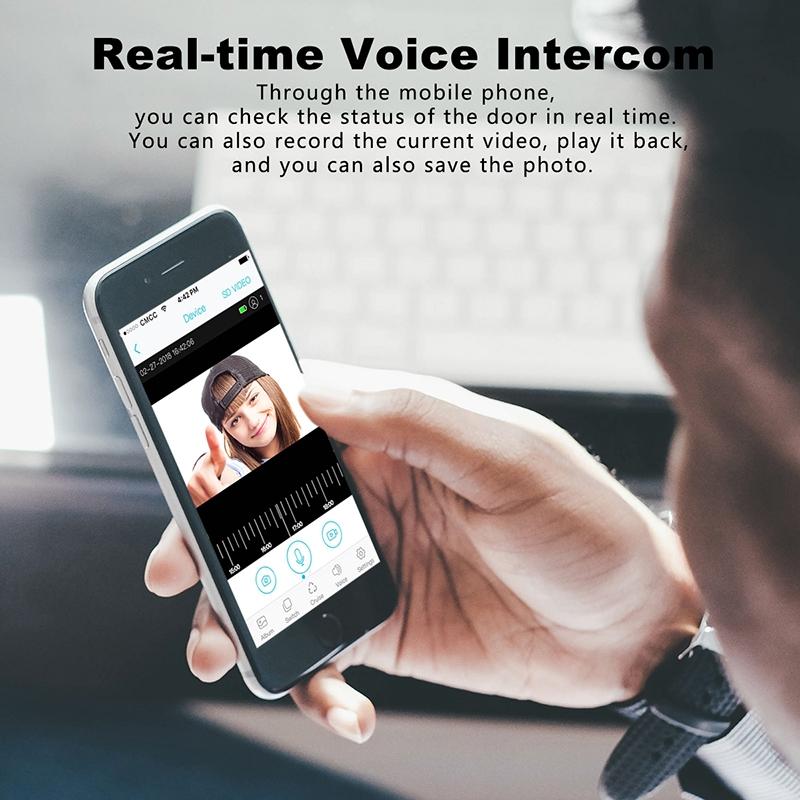 Smart Wifi Video Doorbell With Two-Way Intercom & Night Vision - White 7