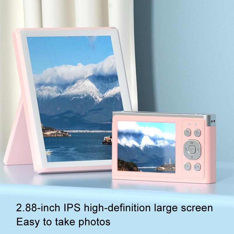 Retro Vlog Self-Shooting Camera - 50Mp Hd 4K Video - Pink 11