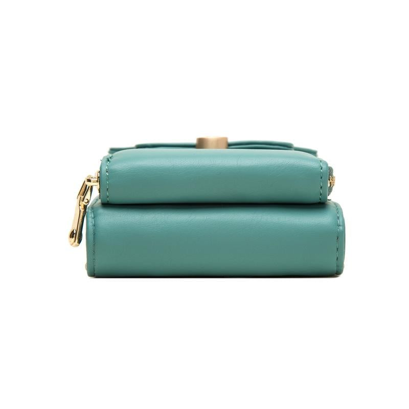 Green Multi Compartment Shoulder Bag Large Capacity 6