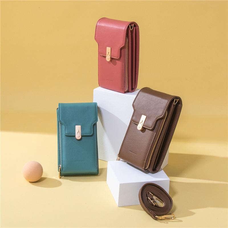 Green Multi Compartment Shoulder Bag Large Capacity 11