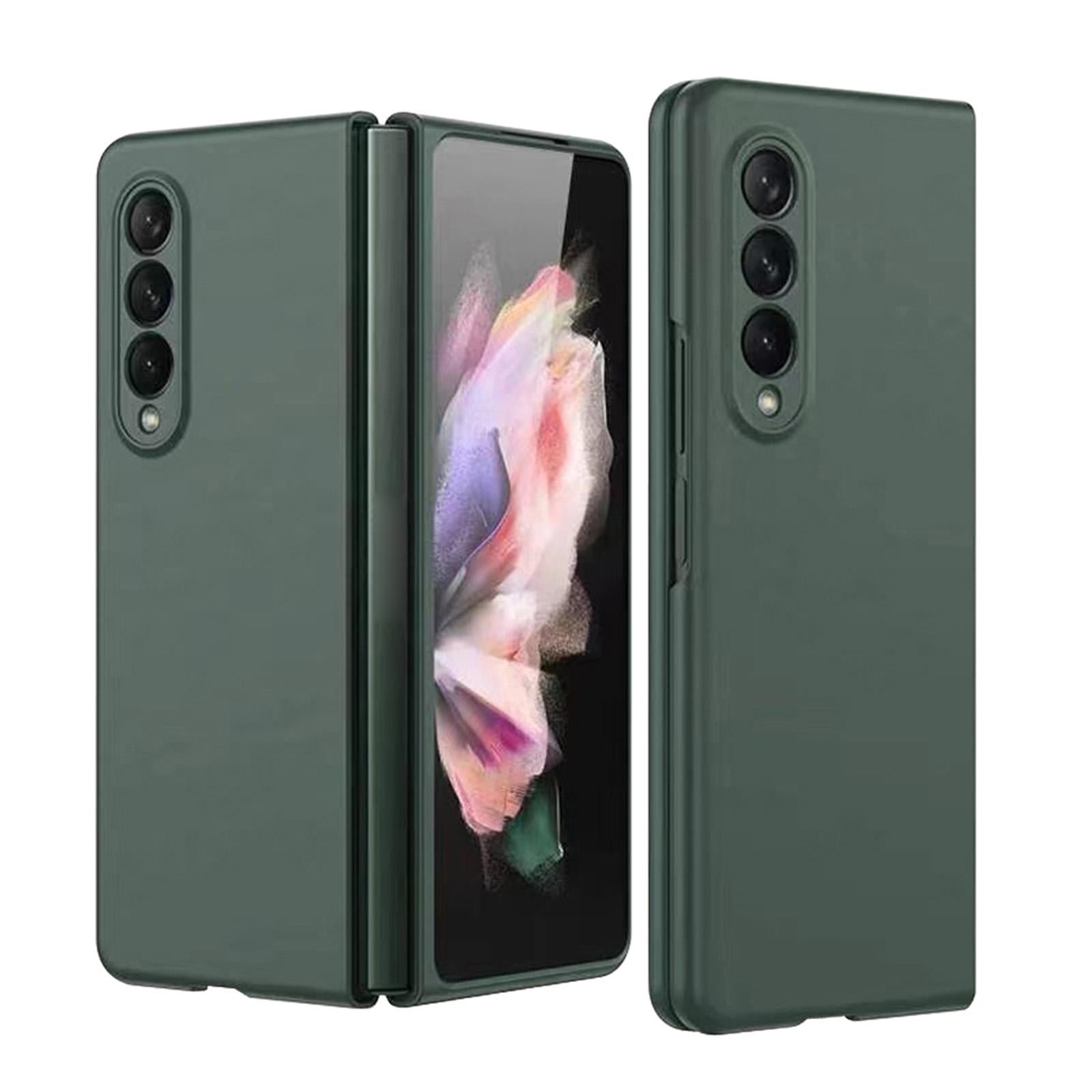 For Samsung Galaxy Z Fold4 5G Foldable Metal-Look Phone Case - Silver 13
