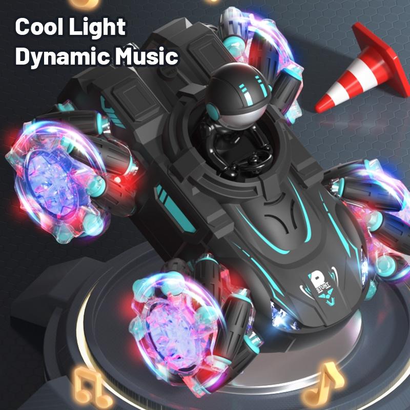 Stunt Remote Control Car with 2.4g Magic Projection - Colourful - Black Red 4