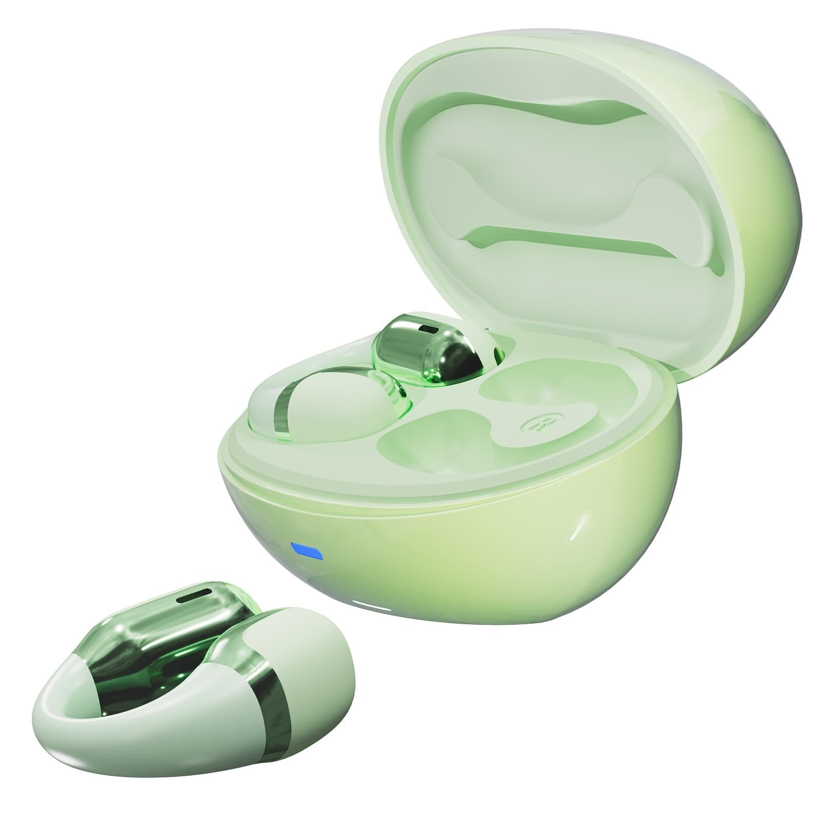Wireless Sports Bluetooth Earphones with Air Conduction - F16 Tws - Green 15