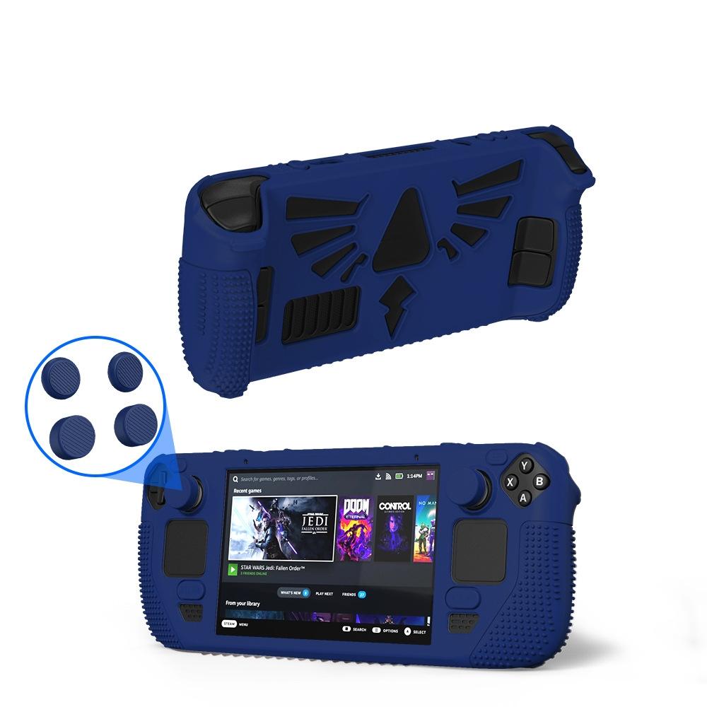 Silicone Protective Case with Holder for Steam Deck v V4-1 Pocket Consoles - Red