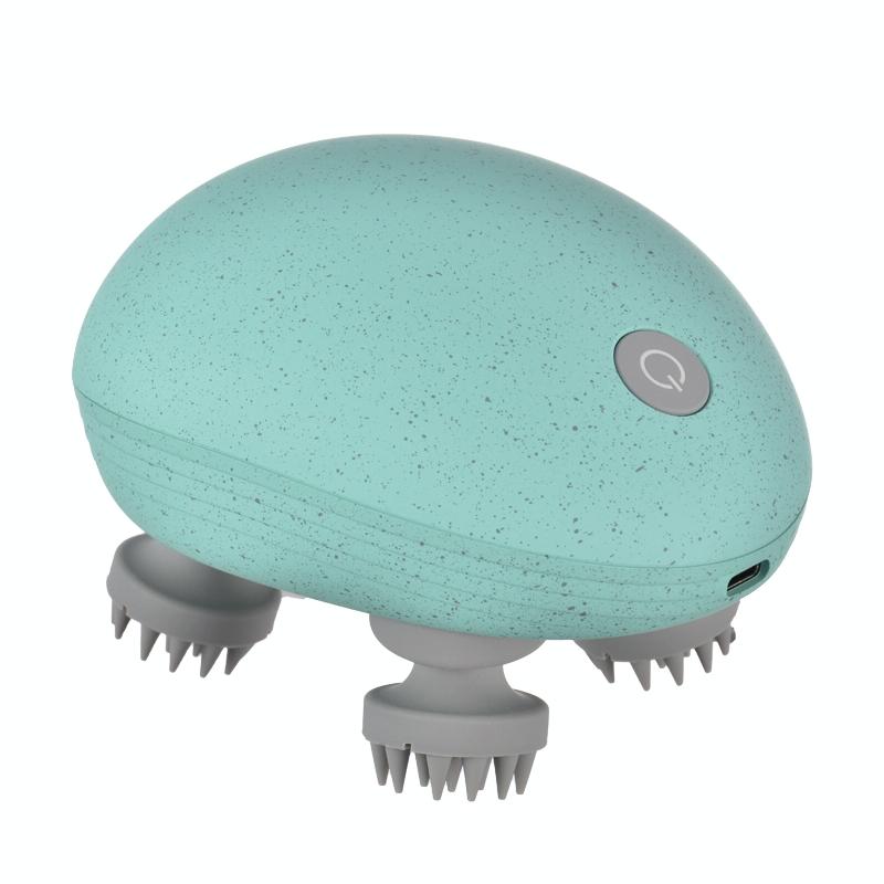 Compact Electric Head Massager Fits All Hair Types - Silver 15