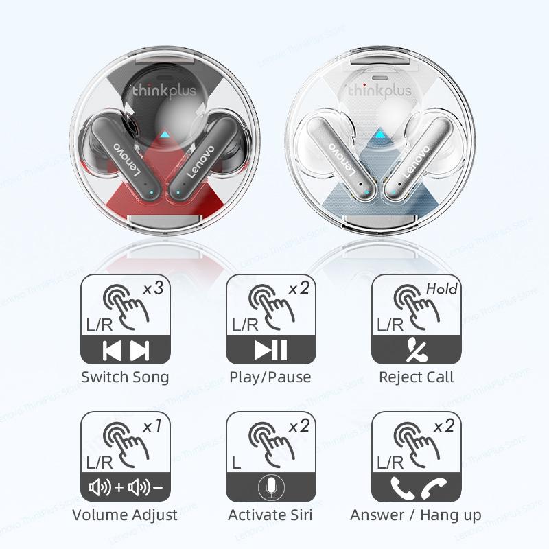 Wireless Bluetooth 5.2 Earbuds with Noise Reduction and Mic - White 3