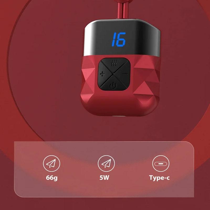 Portable Ems Neck Massager For Shoulder & Cervical Therapy - Red 12