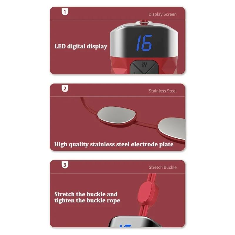 Portable Ems Neck Massager For Shoulder & Cervical Therapy - Red 13