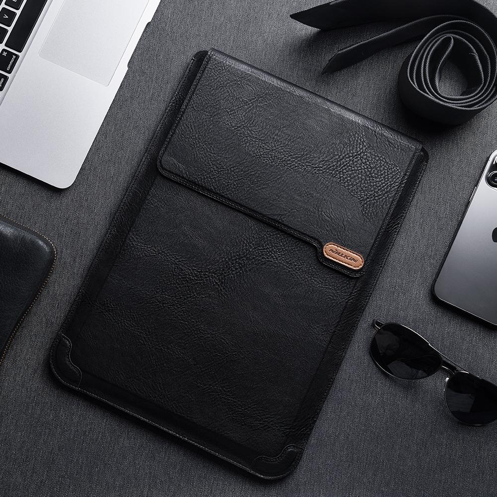 14.0 Inch Water Wave Texture Laptop Sleeve - Versatile Design - Brown 7