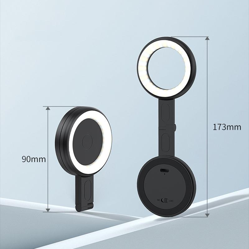Portable Magnetic Cell Phone Fill Light - Black 9