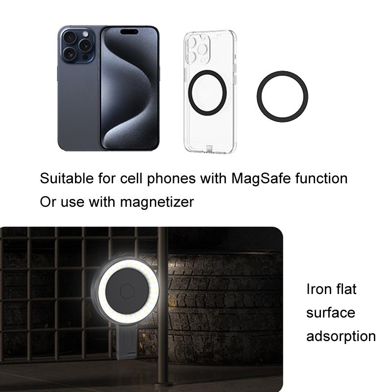 Portable Magnetic Cell Phone Fill Light - Black 14