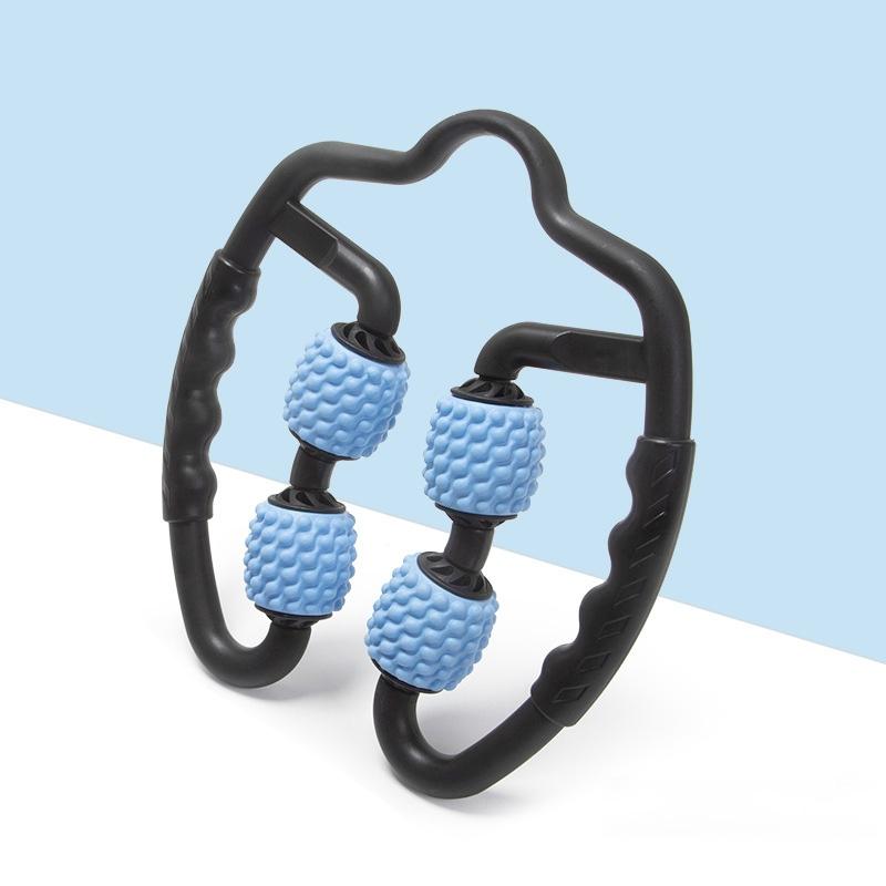 Muscle Massage Roller Foam Shaft For Yoga & Fitness - Water-Drop Type Sky Blue 11