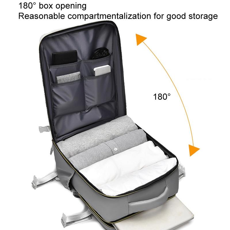 Large Capacity Travel Shoulder Bag For Students - Gray 8